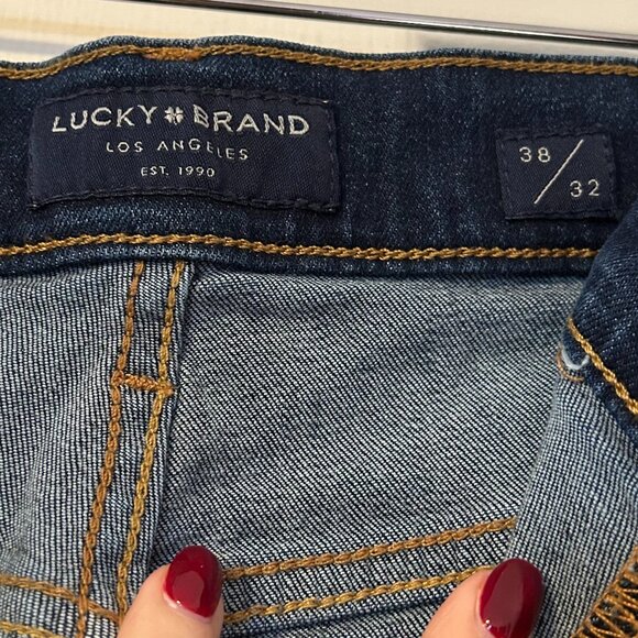 Mens Lucky Brand Jeans Straight Leg Dark Wash 38W, 32L - Picture 3 of 3